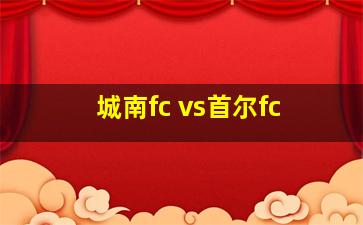 城南fc vs首尔fc